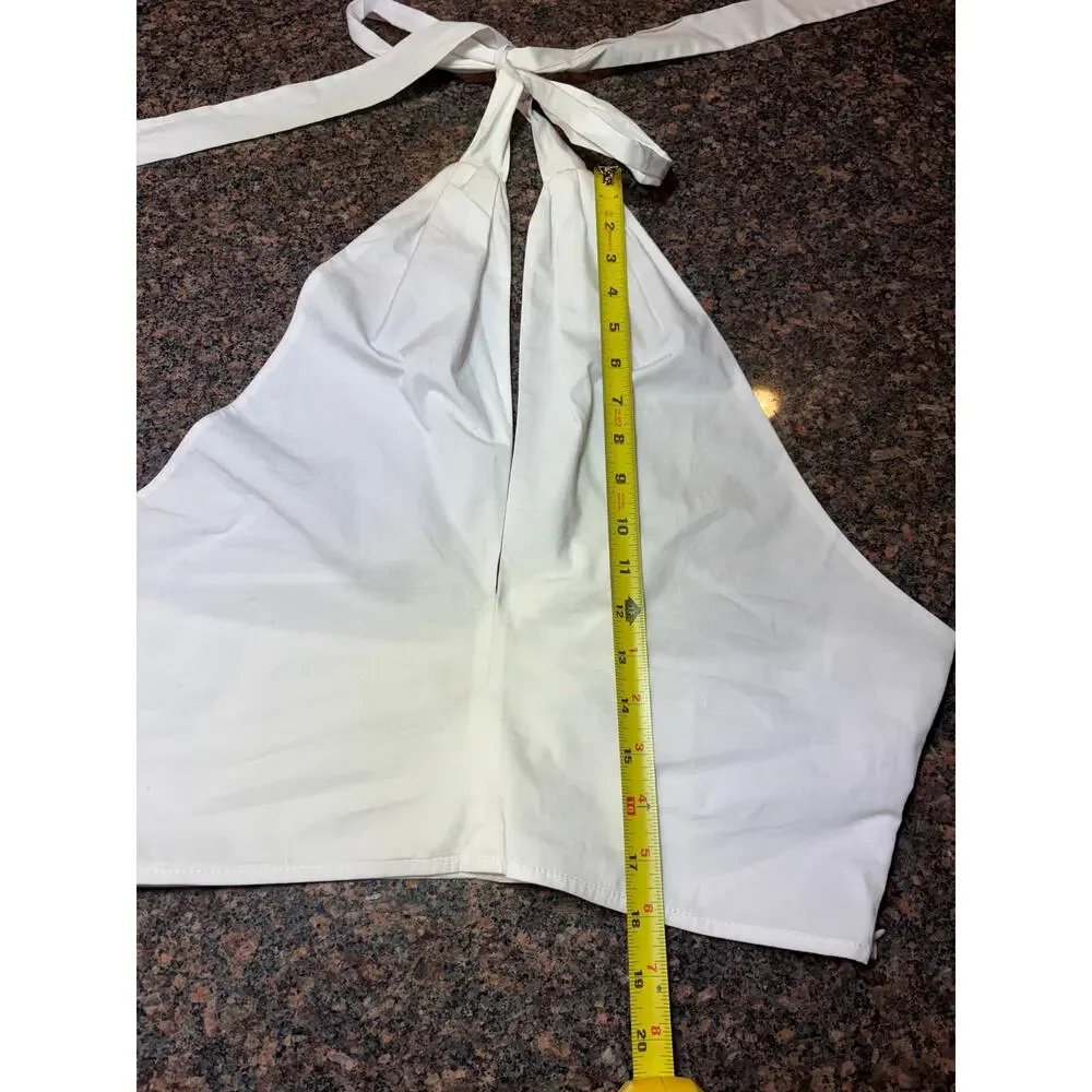 Staud 100% Cotton Halter Side Zipper Size 14 NWT - Picture 9 of 16